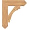 Ekena Millwork Merced Arts and Crafts Smooth Bracket w/ Offset Brace, Western Red Cedar, 7 1/2"W x 24"D x 28"H BKT0806X24X28MRC03SWR - alternate 4